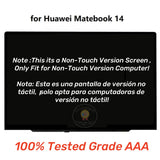 Replacement New Display For Huawei MateBook 14 KLV-W19 KLV-W29 LCD Screen Assembly Non-Touch Version
