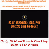 Replacement LCD Screen Display for HP Pavilion All-in-One 24-R0XX 939247-001 23.8 inch Non-Touch Version