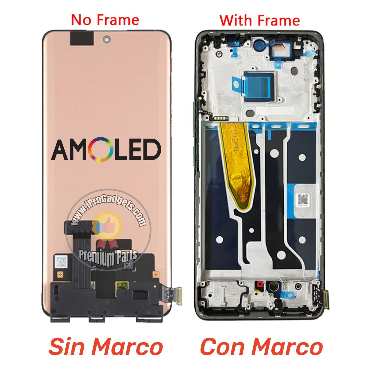 Realme Rmx3741 Replacement AMOLED Display Touch Screen With Frame for Realme 11 Pro+ ...