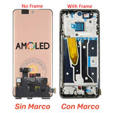 Ersatz-AMOLED-Display-Touchscreen mit Rahmen für Realme 11 Pro+ RMX3741 RMX3740
