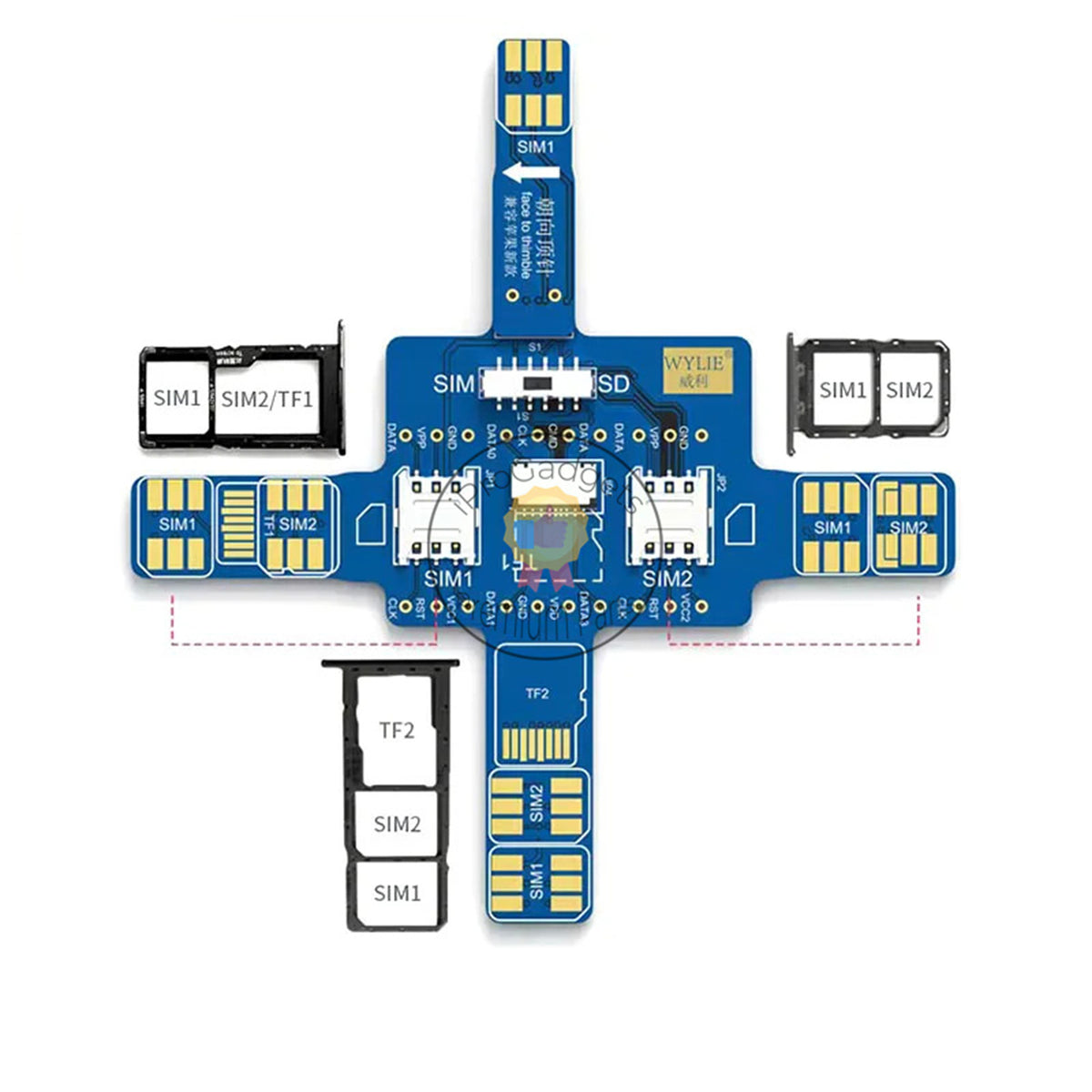 WyIie Smartphone Signal Universal Test Board Single and Dual Card ...