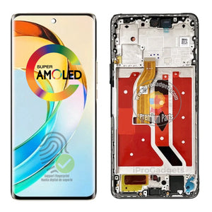 Replacement New Display for Honor X50 ALI-AN00 5G AMOLED Touch Screen Digitizer With Frame Assembly