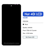 Replacement New Display for Infinix Hot 40i X6528B LCD Touch Screen Digitizer Assembly