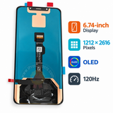 Replacement Premium Curved OLED Screen for Huawei Mate 50 Pro DCO-AL00 DCO-LX9 120Hz Touch Display Assembly OEM