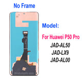 Replacement OLED Display for Huawei P50 Pro JAD-AL50 JAD-LX9 JAD-AL00 120hz Touch Screen Digitizer Assembly