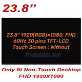 Reemplazo para HP All-in-One 24-f109la LCD pantalla LED matriz M238HCA-L3B M238HCA L3B 5D10W33944 M238HCA-L3B-C4