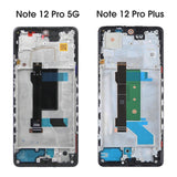 Ersatz für Xiaomi Redmi Note 12 Pro 5G 22101316C 12 Pro+ Plus 22101316UCP AMOLED LCD-Touchscreen-Baugruppe