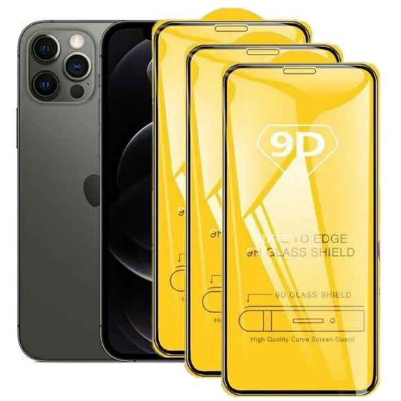 For iPhone 9D High Clear Tempered Glass Full Cover Protective