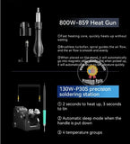 i2C P30S Mobile Phone Repair Platform Digital Power Supply Desoldering Iron Station Heat Gun Multifunctional Repair Tools