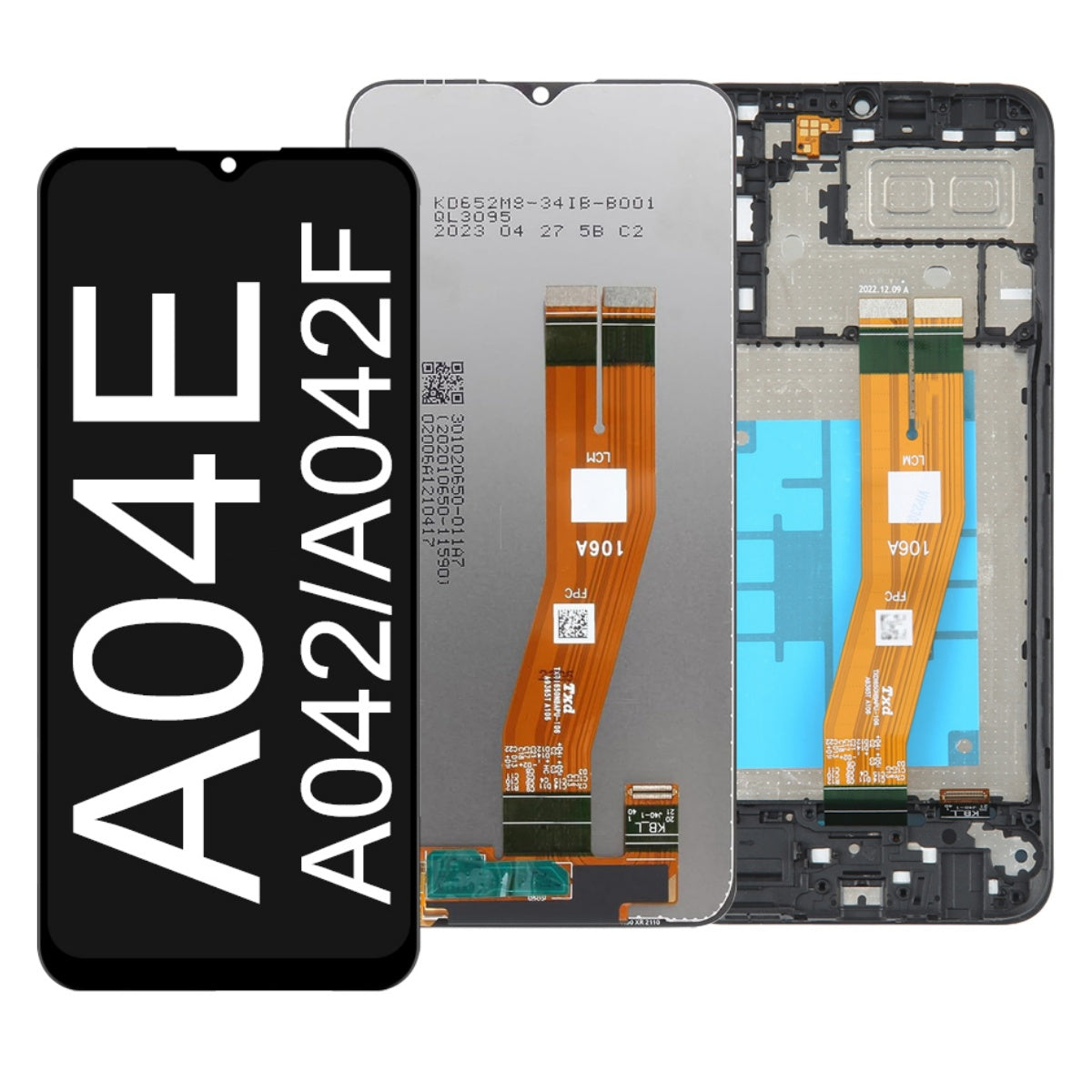 Replacement LCD Display Touch Screen With Frame for Samsung Galaxy A04E ...