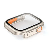 Para Apple Watch Glass con funda protectora de pantalla Ultra parachoques