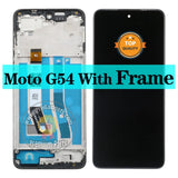 Ersatz-LCD-Display und Touchscreen mit Rahmen für Motorola Moto G54 XT2343-1 XT2343-2