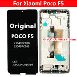 Replacement AMOLED Display Touch Screen for Xiaomi Poco F5 23049PCD8G 23049PCD8I Original
