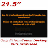 Replacement LED LCD Screen for Asus PC All in One V222 V222U V222UAK V222F V222FA V222G 21.5 inch AIO Full HD Display Panel