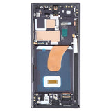 Pantalla táctil AMOLED de repuesto con marco para Samsung S23 Ultra S918 S918U S918B