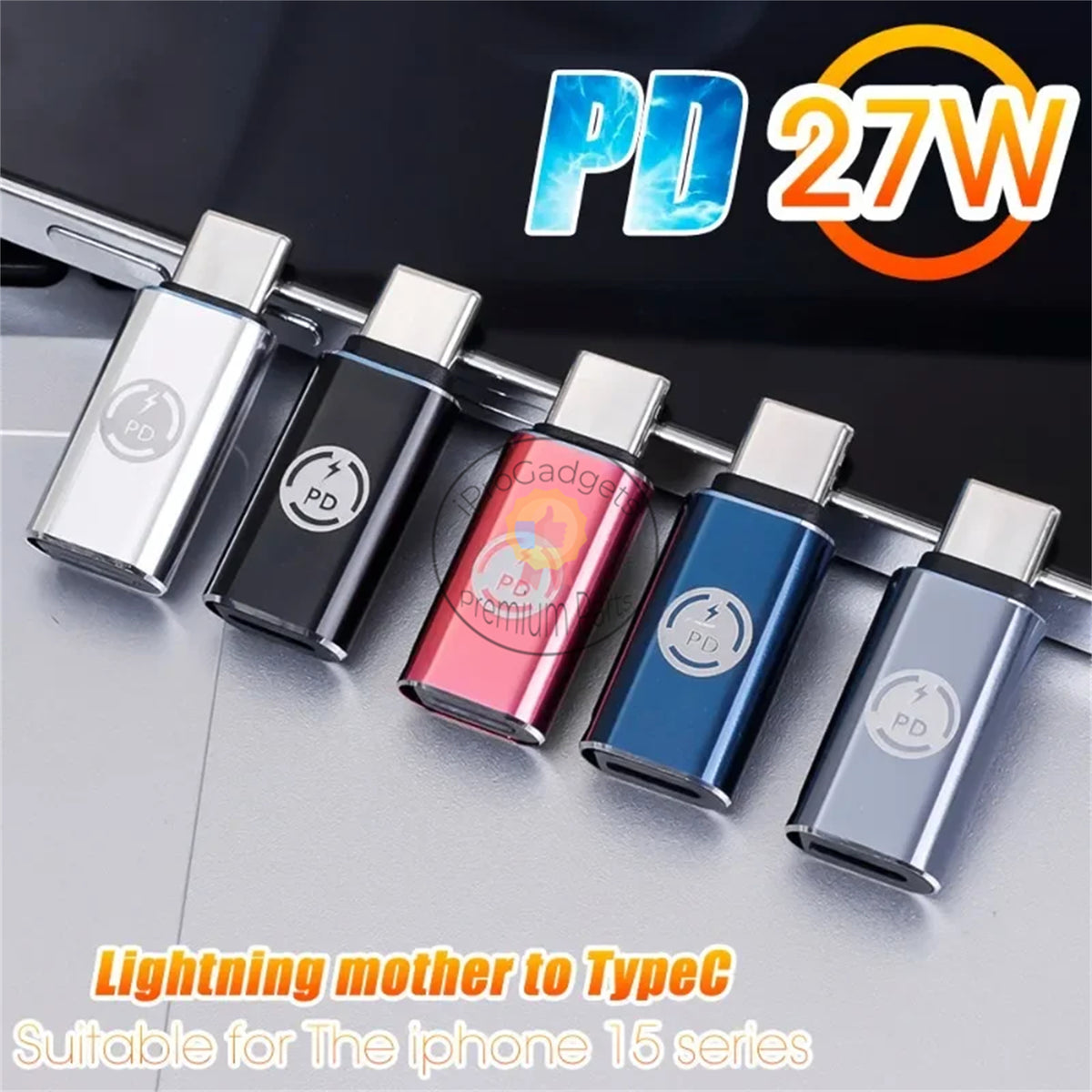 Adapter Menu Ios PD 27W OTG Adapters IOS Female To Type C Male Adapter Converter Fast ...