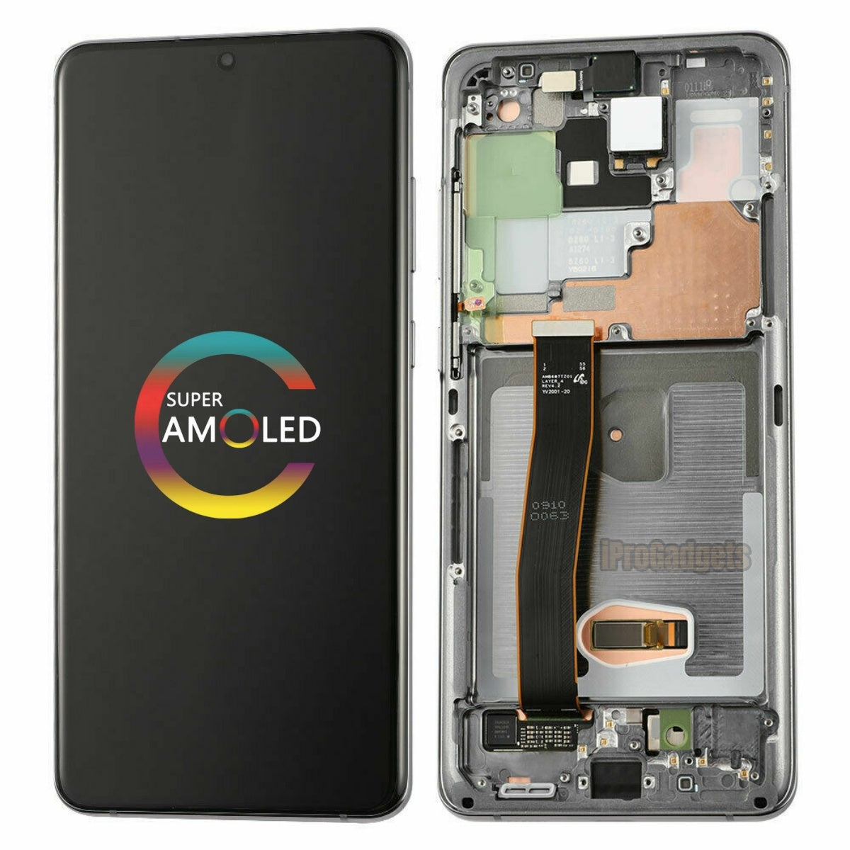 Replacement AMOLED Display Touch Screen With Frame for Samsung S20