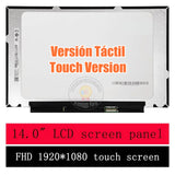 Reemplazo para Lenovo ThinkPad T490 T490s T495s pantalla táctil LCD LED de 30 pines 01YN149 01YN152 R140NWF5