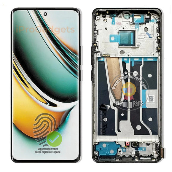 Replacement New Display for Realme 11 Pro 5G RMX3771 RMX3770 120Hz AMOLED Touch Screen With Frame Assembly