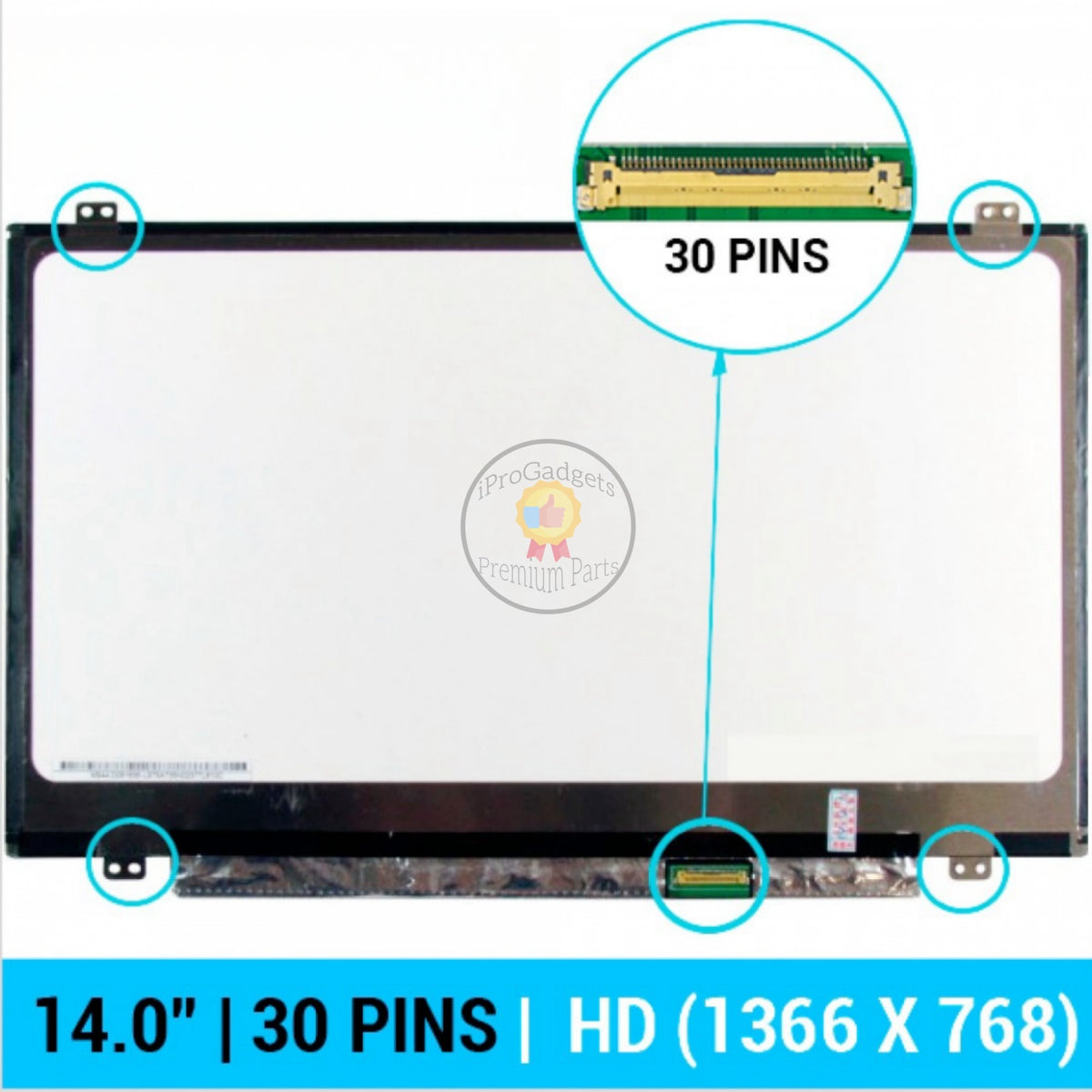 Schermo Hp Elitebook 14 Pollici Display LCD 14" WXGA 1366x768 Per HP EliteBook 840 G2 G3 G4 - Schermo Sostitutivo Display HP EliteBook - Foto 13