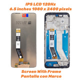 Ersatz-LCD-Display und Touchscreen mit Rahmen für Motorola Moto G73 XT2237-1 XT2237-2