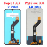 Ersatz-LCD-Display und Touchscreen für Tecno Pop 6 BE7/Pop 6 Pro BE8
