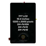 Pantalla táctil LCD de repuesto para Samsung Galaxy Tab S6 Lite SM-P610 P610 P615 P615N P617