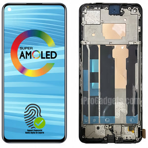 Replacement New Display for Realme GT2 GT 2 5G RMX3310 RMX3312 RMX3311 AMOLED Touch Screen With Frame Assembly