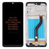 Replacement for Samsung Galaxy A20s A207 A2070 SM-A207F LCD Display Touch Screen With Frame Assembly