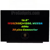 Replacement 16 inch New Laptop LCD Screen MNG007QS1-1 MNG007QS1-2 MNG007QS1-3 60Hz LED Display Panel