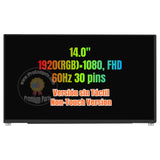 Replacement New Display for NV140FHM-N47 14.0 inch 1920x1080 FHD LCD LED Screen Panel