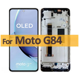 Replacement New OLED Display for Motorola Moto G84 5G XT2347 XT2347-1 Touch Screen Digitizer With Frame Assembly