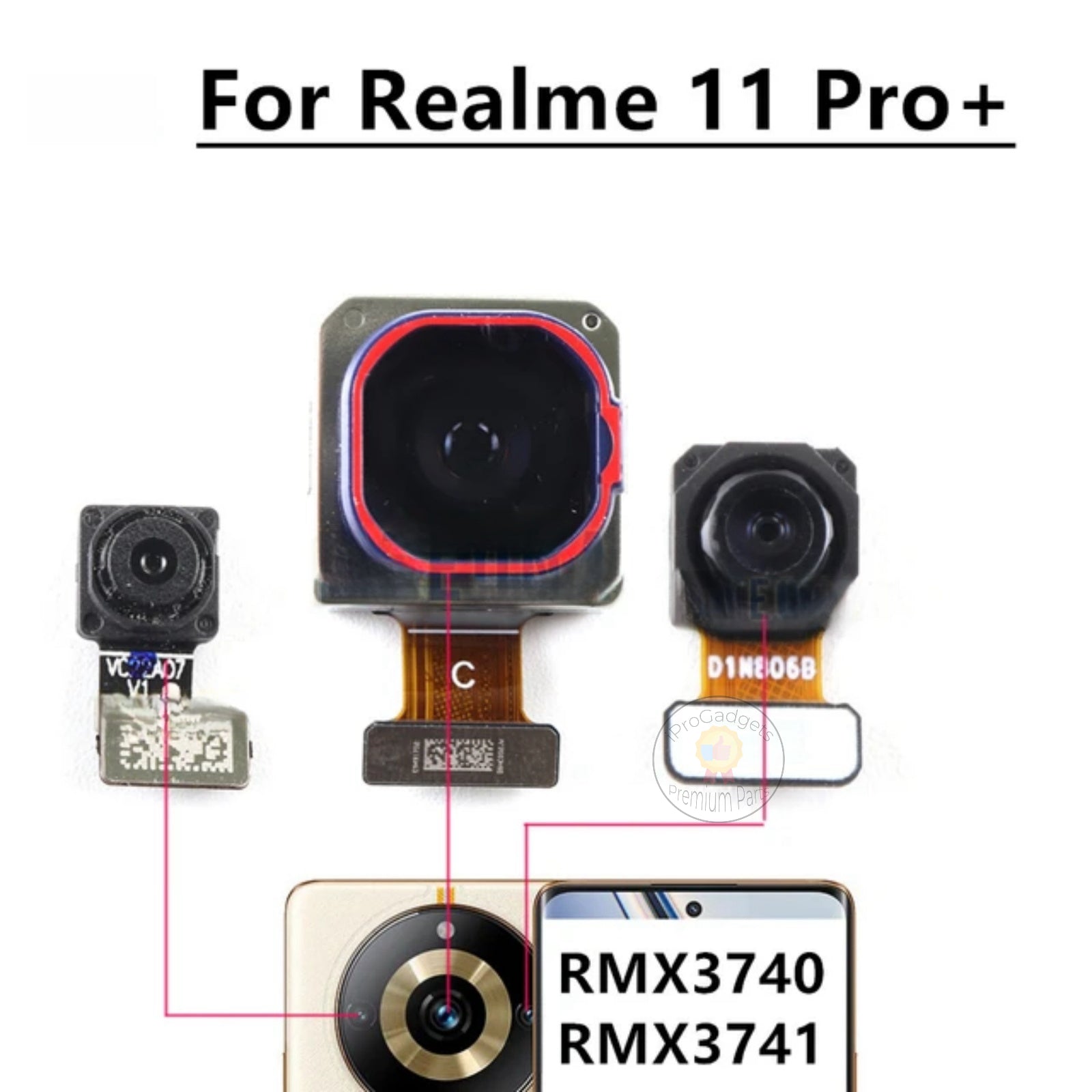 Replacement for Realme 11 Pro+ Plus 5G RMX3740 RMX3741 Main Big