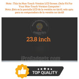 Replacement New LCD Screen for HP All-in-One 24-cb1025nh 6V339EA 23.8 inch All-in-One FHD Display Panel Non-Touch