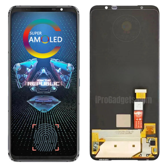 Replacement New Display for Asus ROG Phone 5s Pro 5G ZS676KS 144Hz AMOLED Touch Screen Digitizer Assembly