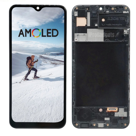 Replacement AMOLED Display Touch Screen With Frame For Samsung Galaxy A30s SM-A307F A307FN A307G A307GN A307GT