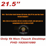 Replacement 21.5 inch FHD LCD Screen for HP All-in-One 22-dd0143w PC 22-D Non-Touch Version