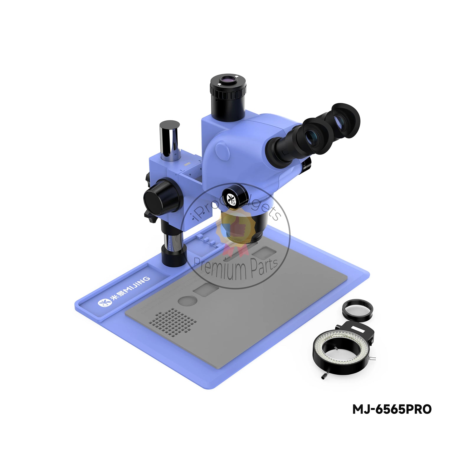 Mijing 6565PRO Adjustable Universal Trinocular Microscope 6.5-65X