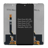 Ersatz-LCD-Display und Touchscreen für TECNO Pova 5G LE8 Pova LD7 LD7j Pova 3 LF7n Pova 2 LE7 LE7n