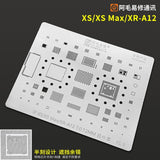 AMAO BGA CPU Reballing Stencil Template For iPhone 6 to 12 Series