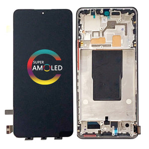 Replacement OLED Display Touch Screen With Frame For Xiaomi Redmi K50 Ultra 5G 22081212C Black