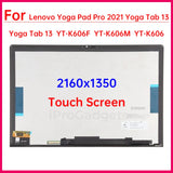 Replacement New Display For Lenovo Yoga Pad Pro Tab 13 YT-K606 YT-K606F YT-K606M LCD Touch Screen Assembly Black
