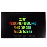 Replacement New Display LM230WF7-SSB1 LM230WF7(SS)(B1) 23.0 inch LCD Touch Screen Panel