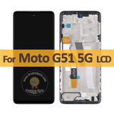 Reemplazo para Motorola Moto G51 5G XT2171 XT2171-1 XT2171-2 pantalla LCD montaje de pantalla táctil con marco 