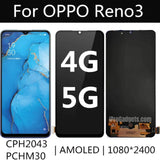 Ersatz für Oppo Reno3 Reno 3 CPH2043 PCHM30 LCD-Display Touchscreen Montage Original 