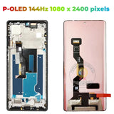 Replacement New Display for Motorola Edge 50 Fusion XT2429-1 OLED Touch Screen with Frame Assembly OEM
