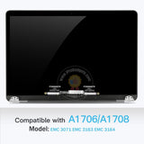Replacement Full Display for MacBook Pro 13 inch 2016 2017 A1706 A1708 Retina LED LCD Screen Assembly