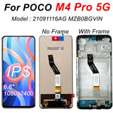 Replacement LCD Display Touch Screen With Frame for Xiaomi Poco M4 Pro 5G 21091116AG MZB0BGVIN