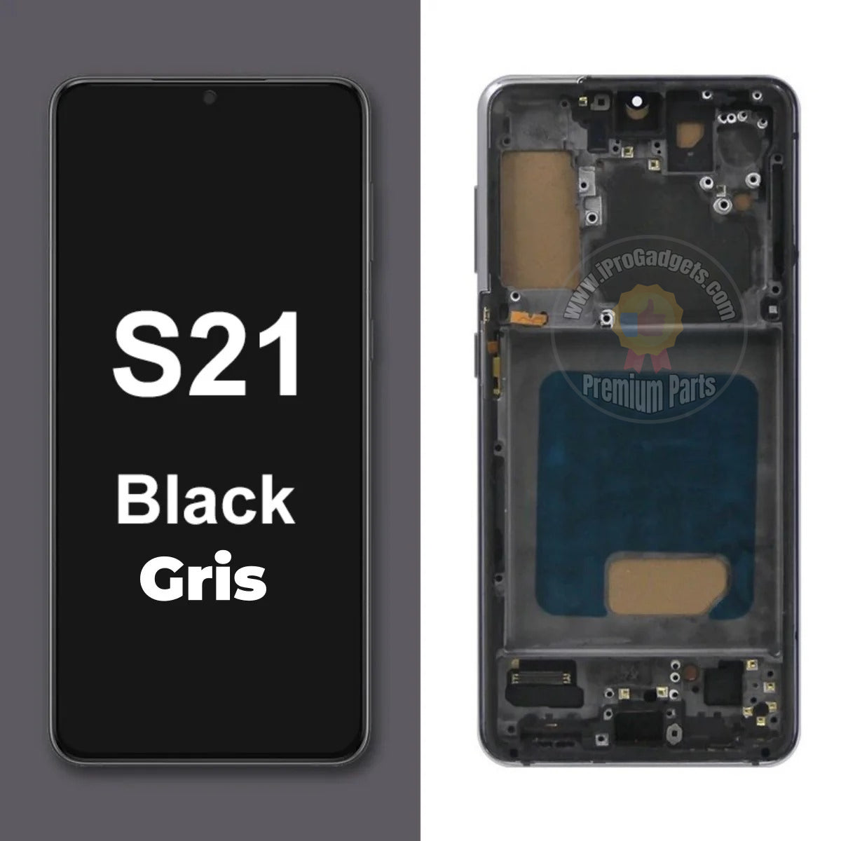 Schermo OLED Per Galaxy S21 5G (SM-G991B) Con Telaio E Strumenti – Supporta Impronta Digitale