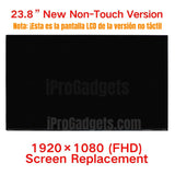 Pantalla LCD de repuesto de 23,8 pulgadas LM238WF2(SS)(M1) LM238WF2-SSM1 Pantalla FHD todo en uno versión no táctil